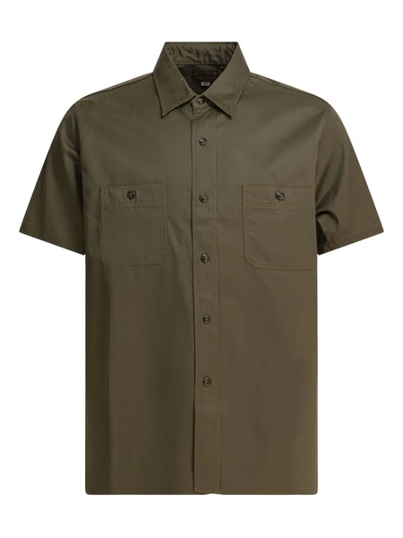  Buzz Ricksons Herringbone Cotton Shirt - Green 