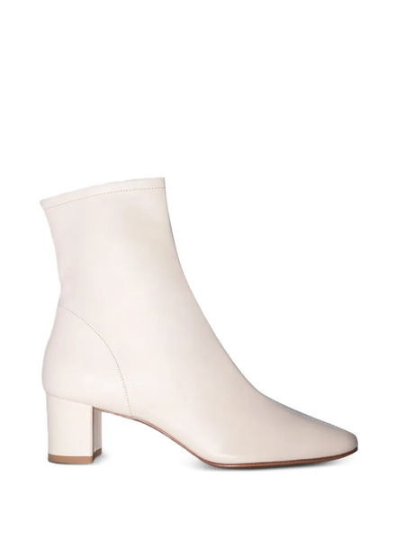  By Far Almond-toe Ankle Boots - Neutrals 