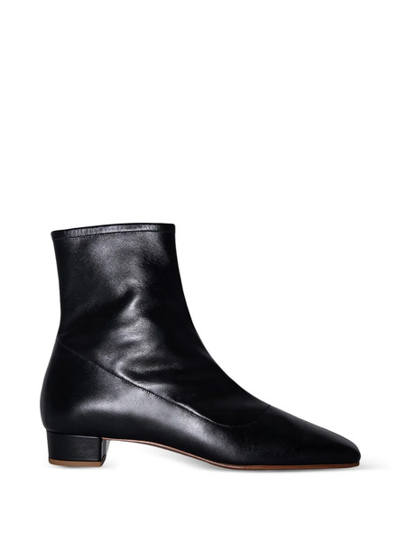  By Far Este Leather Ankle Boots - Black 