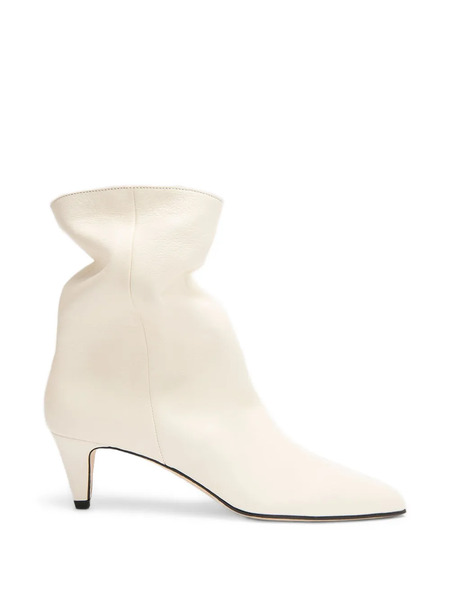  By Far Lysander Limewash Pointed Boots - Neutrals 