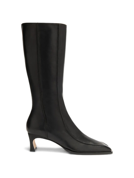  By Far Nieves Square-toe Leather Boots - Black 