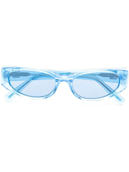  By Far Rodeo Transparent-frame Design Sunglasses - Blue 