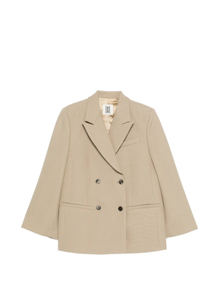  By Malene Birger Double-breasted Flap Pocket Jacket - Neutrals 
