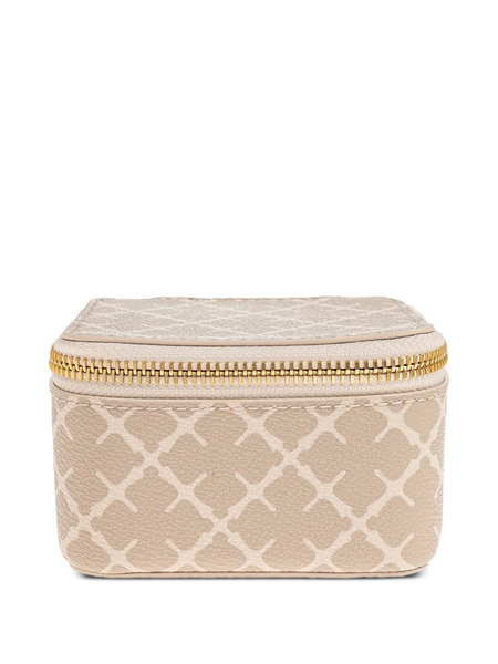  By Malene Birger Geometric Zipped Makeup Bag - Neutrals 