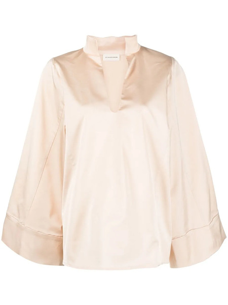  By Malene Birger Long-sleeve Wool Blouse - Pink 