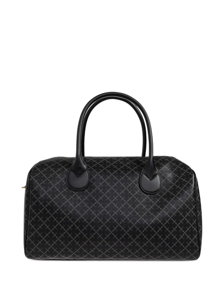  By Malene Birger Lullu Small Patterned Top Handle Tote Bag - Black 