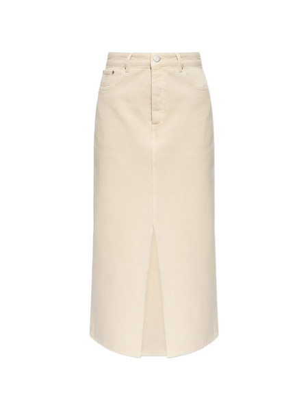  By Malene Birger Phoenix Front-slit Midi Skirt - Neutrals 
