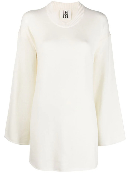  By Malene Birger Rolled-trim Knitted Jumper - Neutrals 