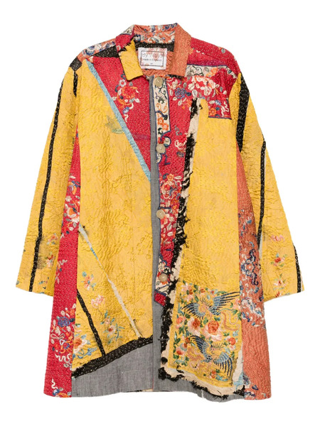  By Walid Silk Coat - Yellow 