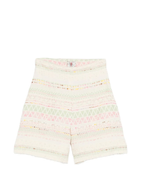  Bye Geometric Shorts - Neutrals 