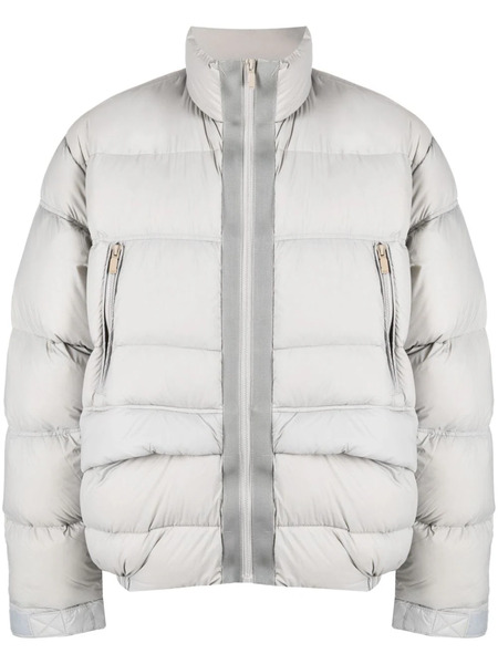  C2h4 High-neck Padded Jacket - Grey 