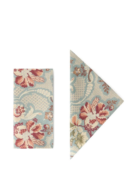  Cabana Iris Linen Napkins (set Of Four) - Multicolour 
