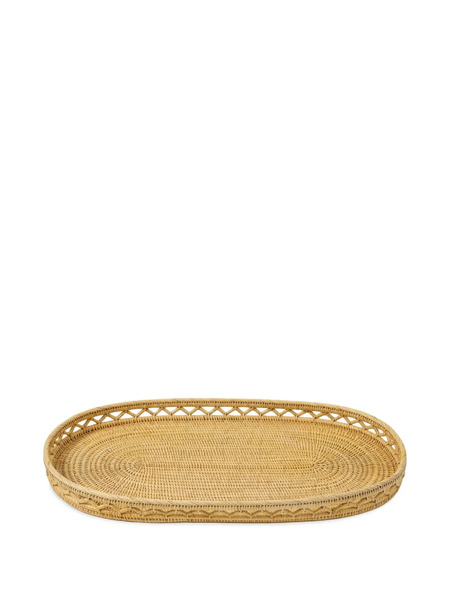  Cabana Large Sabbia Oval Tray - Brown 
