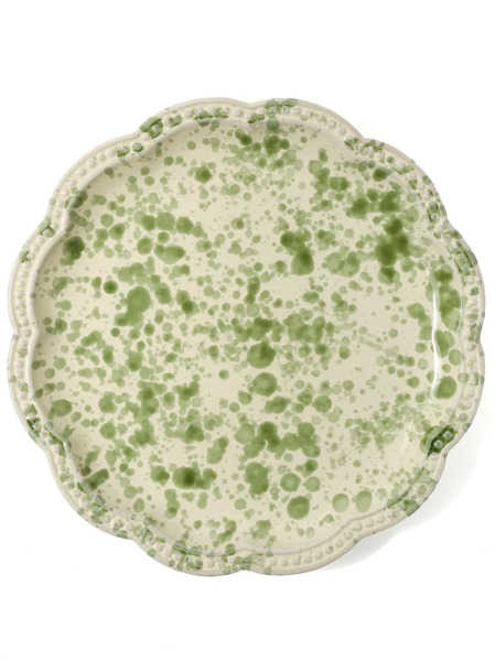  Cabana Speckled Ceramic Dinner Plate (27cm) - Green 