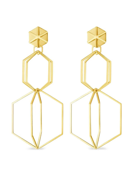  Cadar B Home Two Drop Earrings - Gold 