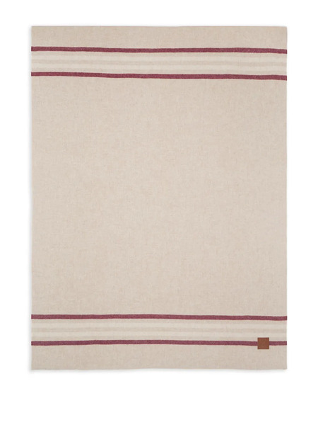  Café Kitsuné Logo-patch Blanket - Neutrals 