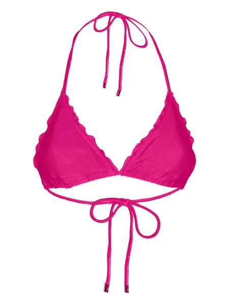  Caha Capo Dubai Ruffled Triangle Bikini Top - Pink 