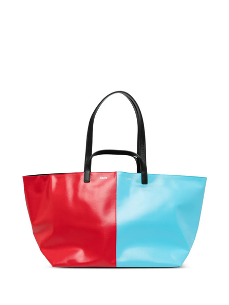  Cahu Colour-block Tote Bag - Red 