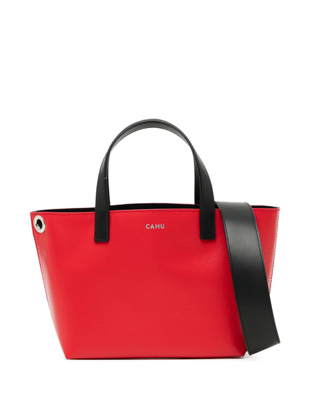  Cahu Logo-printed Tote Bag - Red 