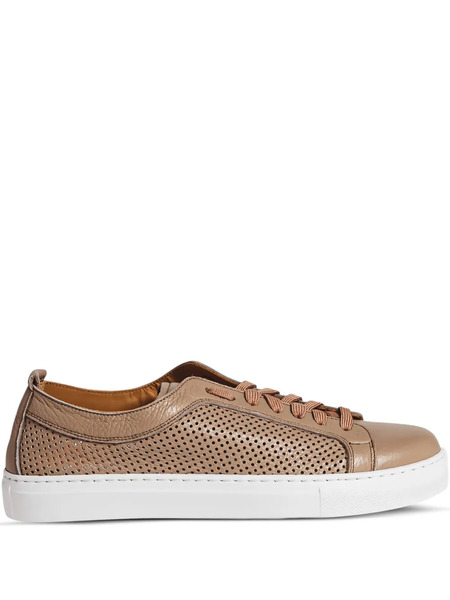  Calce Perforated Leather Sneakers - Neutrals 