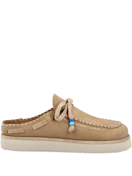  Caleb Paris Embroidery Mules - Neutrals 