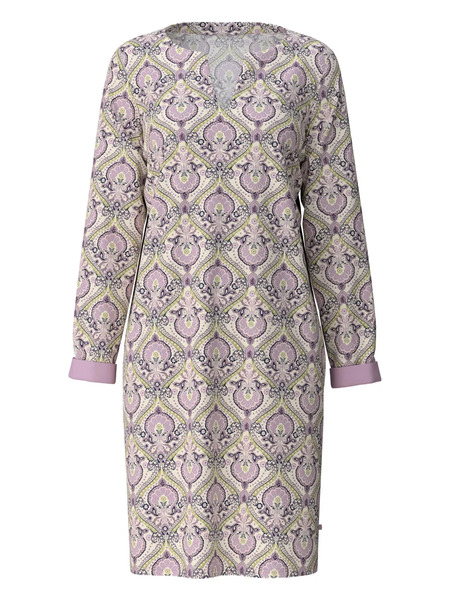  Calida Paisle- Print Nightdress - Purple 