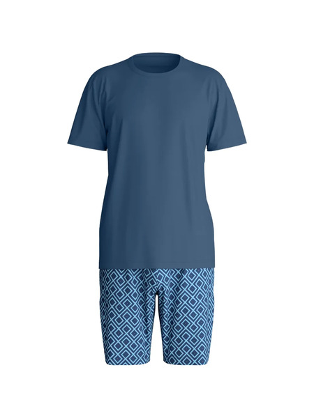  Calida Patterned-shorts Pajama - Blue 