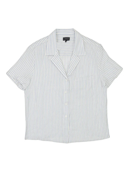  Callipygian Striped Shirt - White 