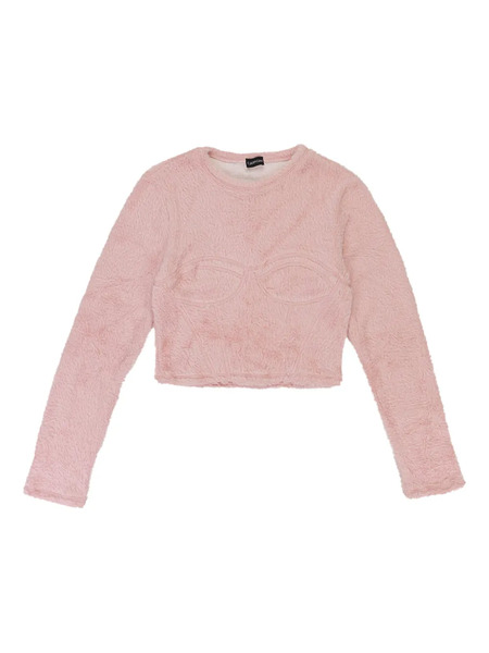  Callipygian Textuls Bustier T-shirt - Pink 