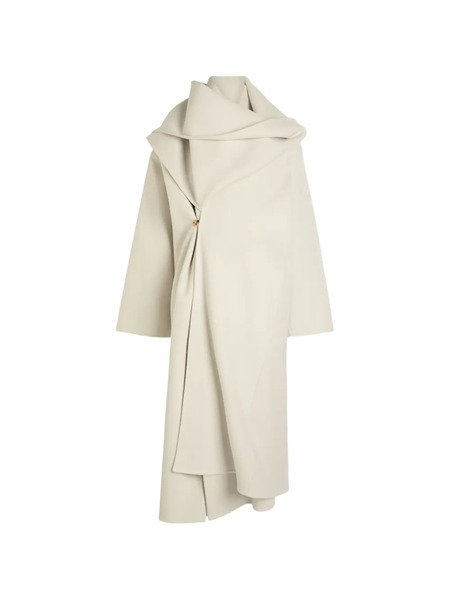  Calvin Klein Amelia Draped-design Coat - Neutrals 