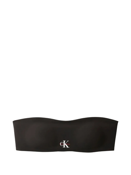  Calvin Klein Bandeau Tie-back Bikini Top - Black 