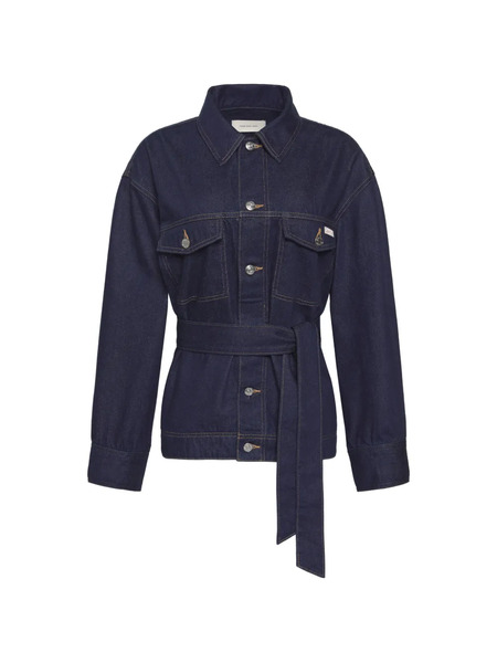  Calvin Klein Belted Button-fastening Jacket - Blue 