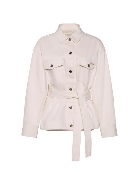 Calvin Klein Belted Jacket - Neutrals 