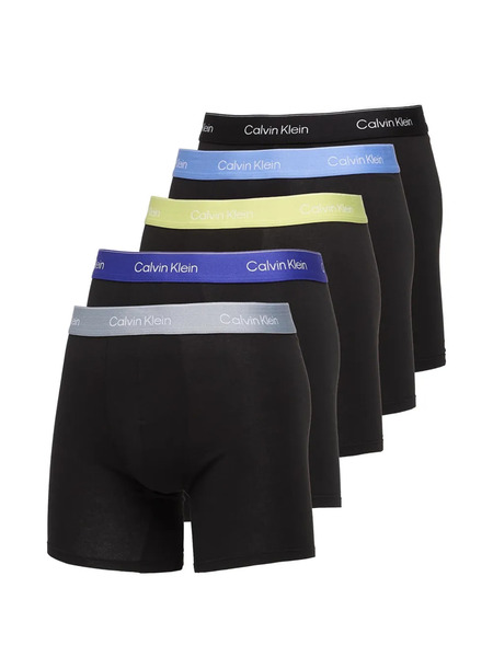  Calvin Klein Elasticated-waistband Boxers (set Of Five) - Black 
