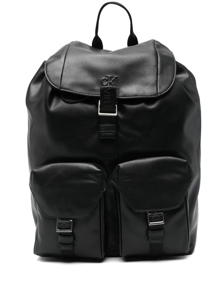  Calvin Klein Flap-pocket Backpack - Black 