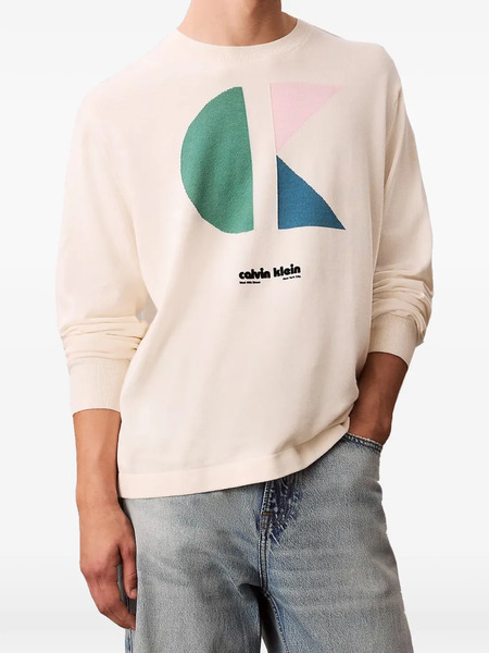  Calvin Klein Graphic Sweatshirt - Neutrals 