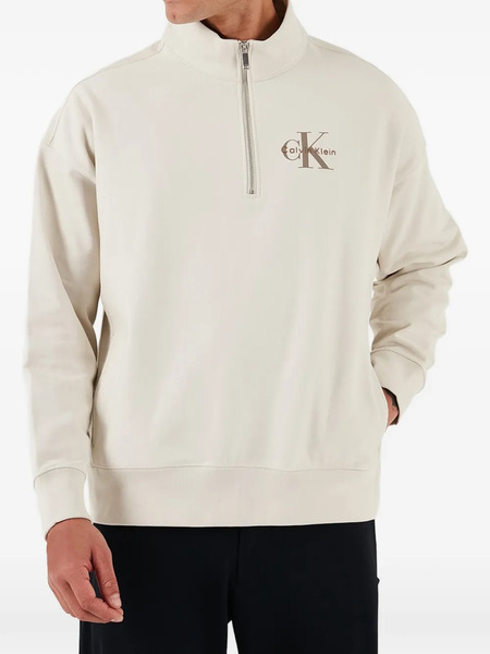  Calvin Klein Half-zip Sweatshirt - Neutrals 