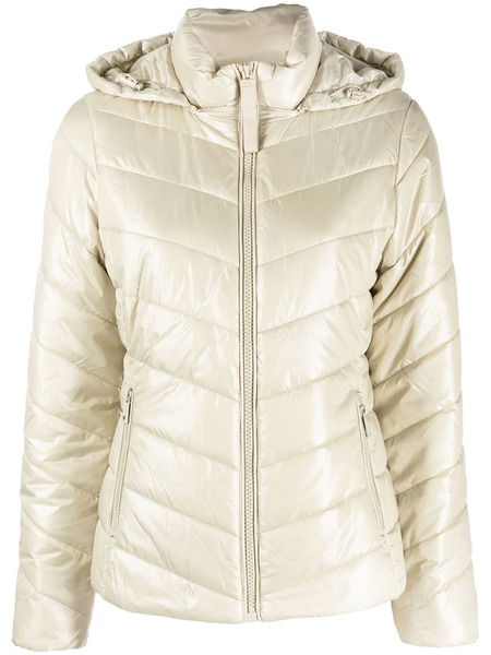  Calvin Klein Hooded Padded Jacket - Neutrals 