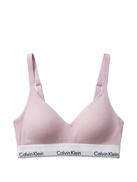  Calvin Klein Icon Cotton Modal Logo-band Bra - Pink 