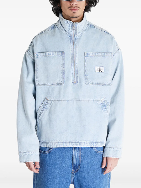  Calvin Klein Jeans Pop Over Denim Jacket - Blue 