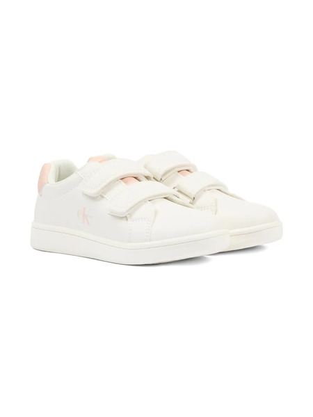  Calvin Klein Kids Touch-strap Sneakers - White 