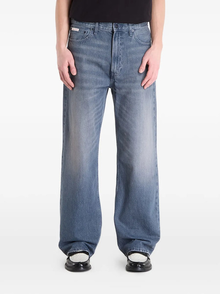  Calvin Klein Logo-patch Jeans - Blue 
