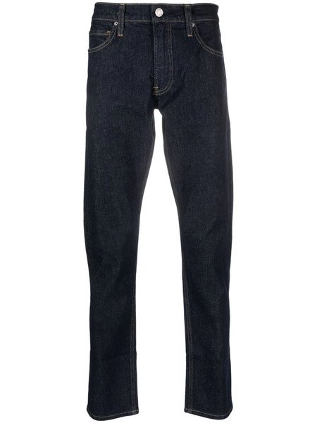  Calvin Klein Logo-patch Slim-cut Jeans - Blue 