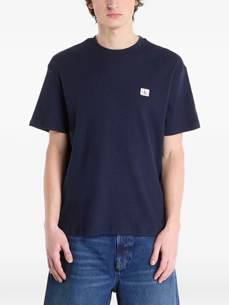  Calvin Klein Logo-patch T-shirt - Blue 