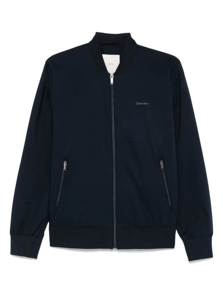  Calvin Klein Logo-print Bomber Jacket - Blue 