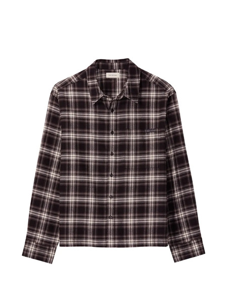 Calvin Klein Long-sleeved Checked Shirt - Brown 