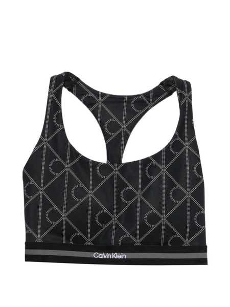  Calvin Klein Patterned Performance Top - Black 