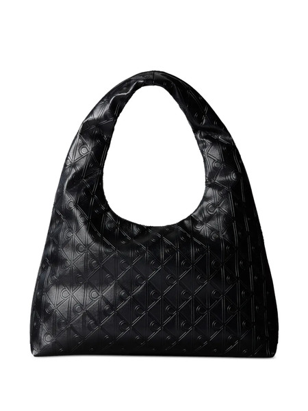  Calvin Klein Patterned Shoulder Bag - Black 