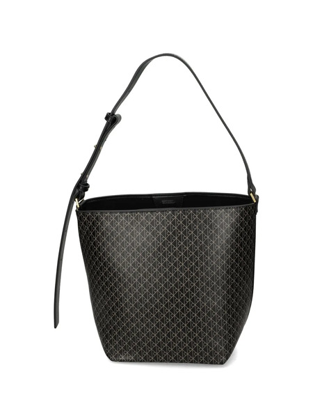  Calvin Klein Patterned Shoulder Bag - Black 