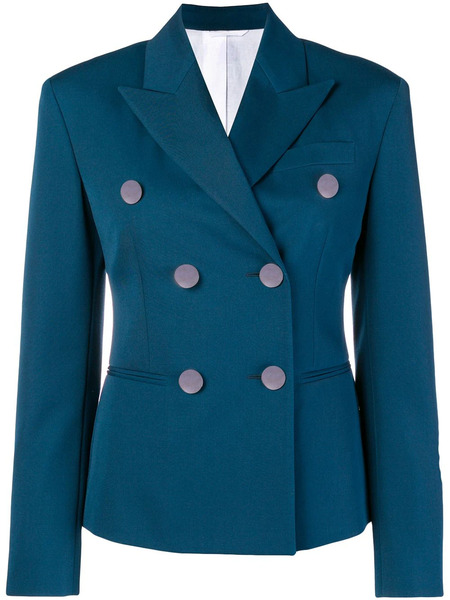  Calvin Klein Peaked Lapel Blazer - Blue 